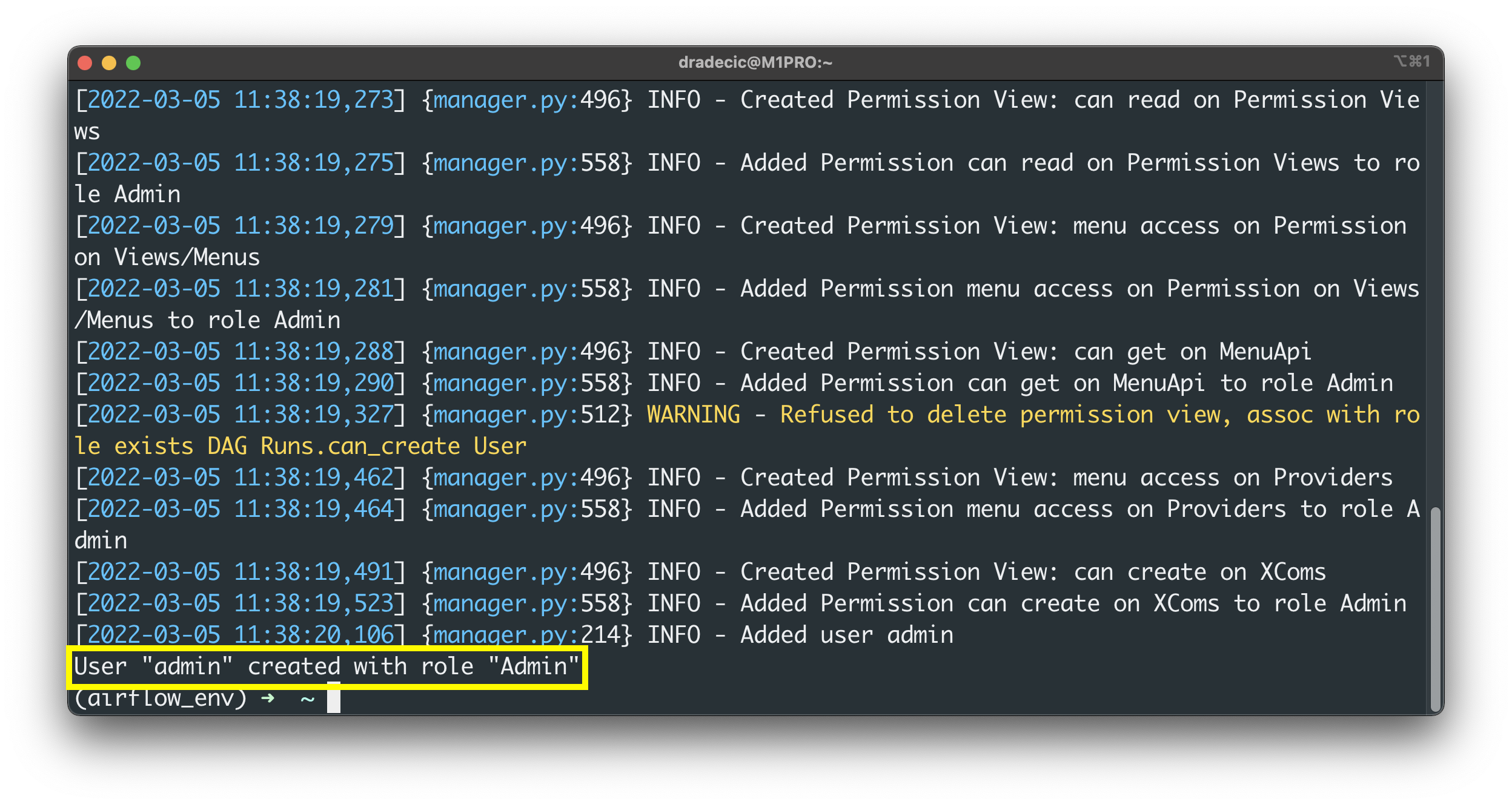 Image 7 - Create a database admin user (2) (image by author)