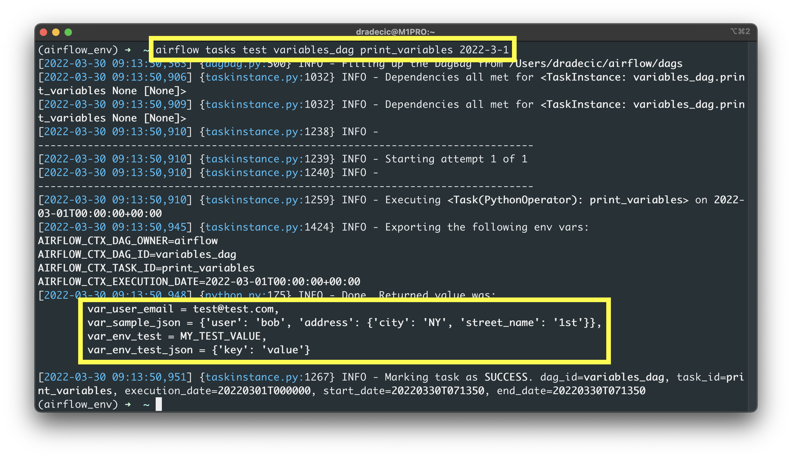 Image 8 - Accessing Airflow variables in code (image by author)