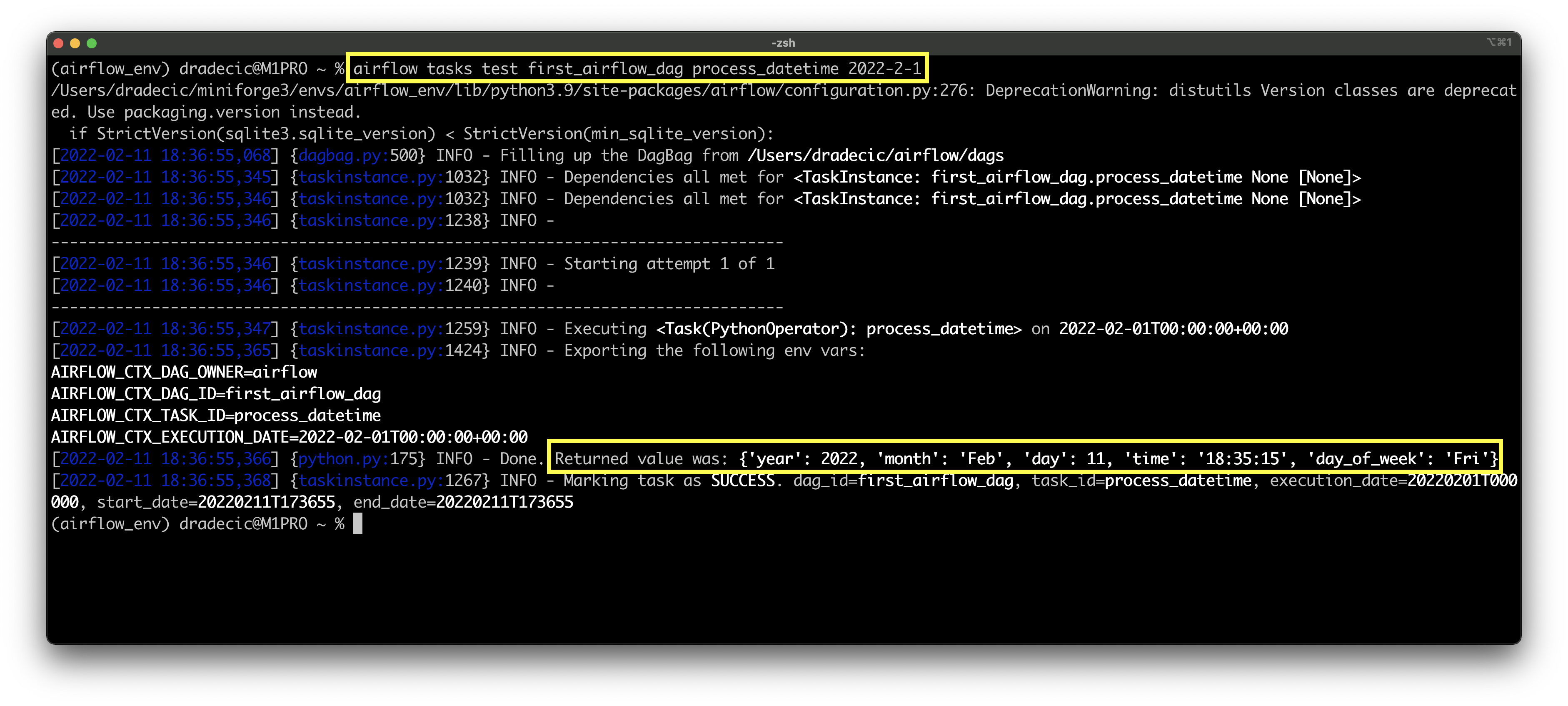 Image 3 - Testing the second Airflow task (image by author)