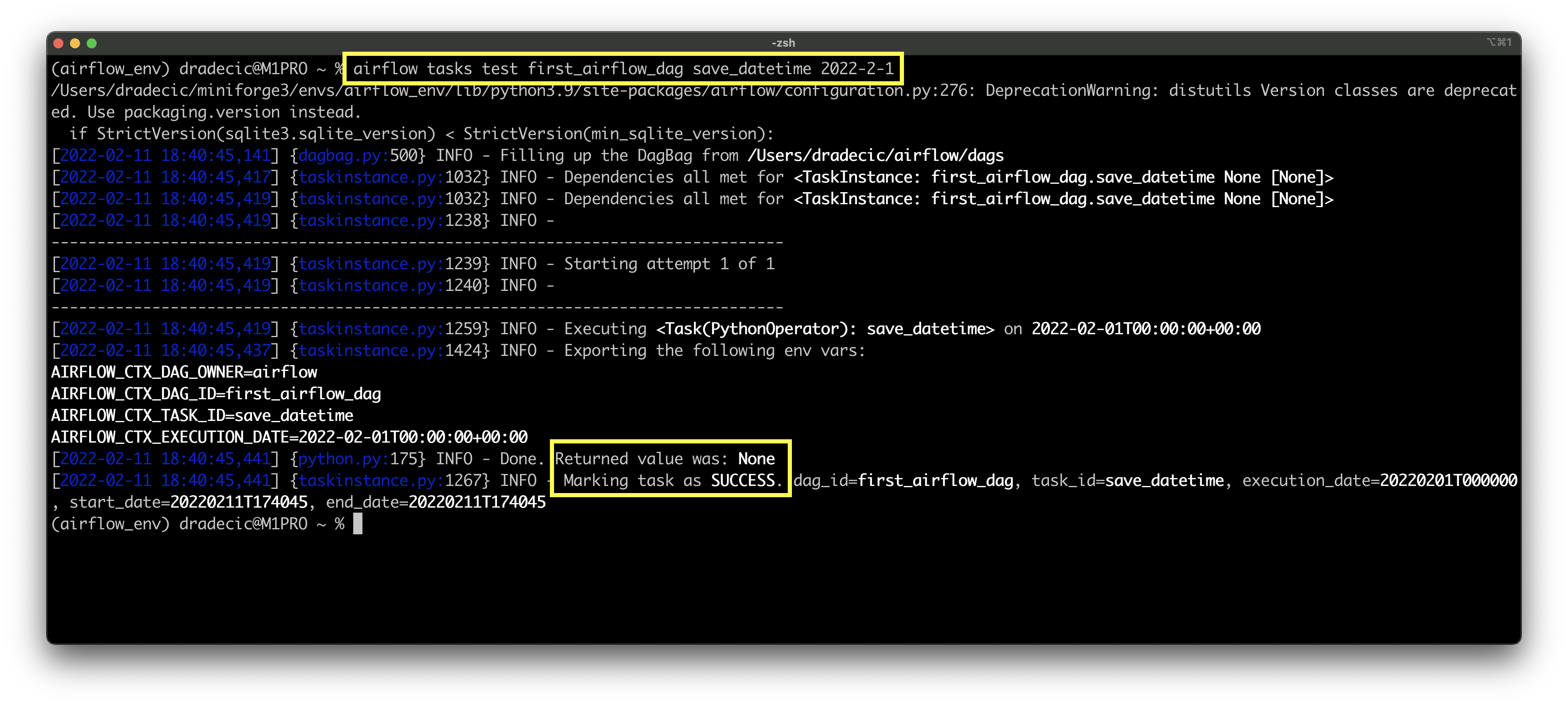 Image 9 - Testing the third Airflow task (image by author)