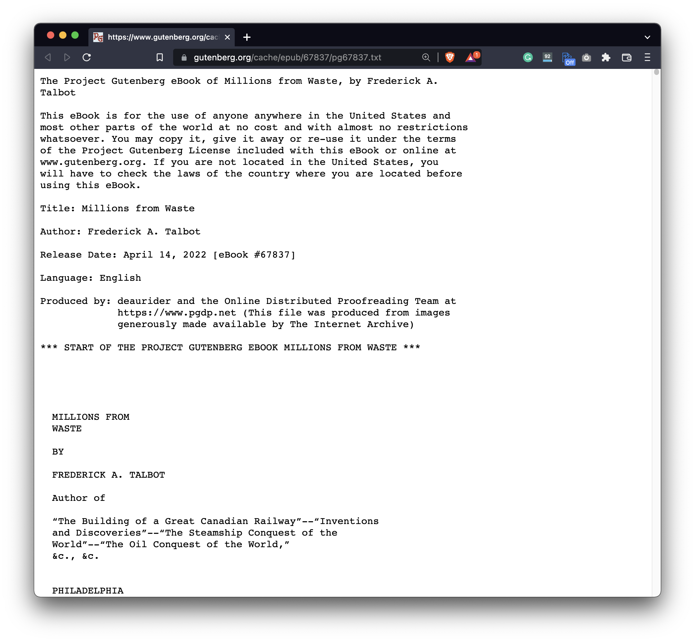 Image 1 - Millions From Waste book (image by author)