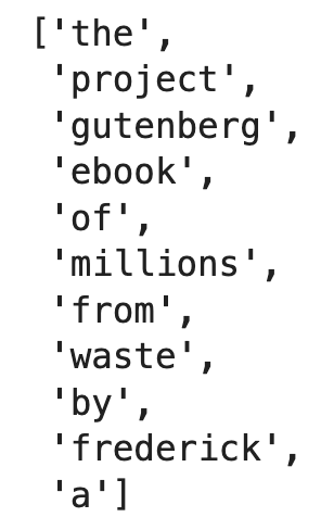 Image 4 - Preprocessed sentence of the book (image by author)