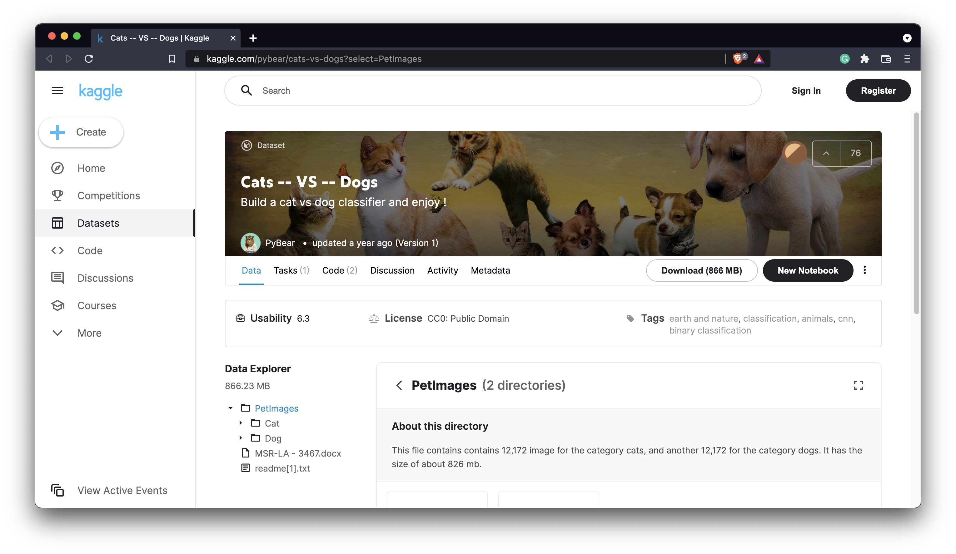 Image 1 — Dogs vs. Cats dataset (image by author)