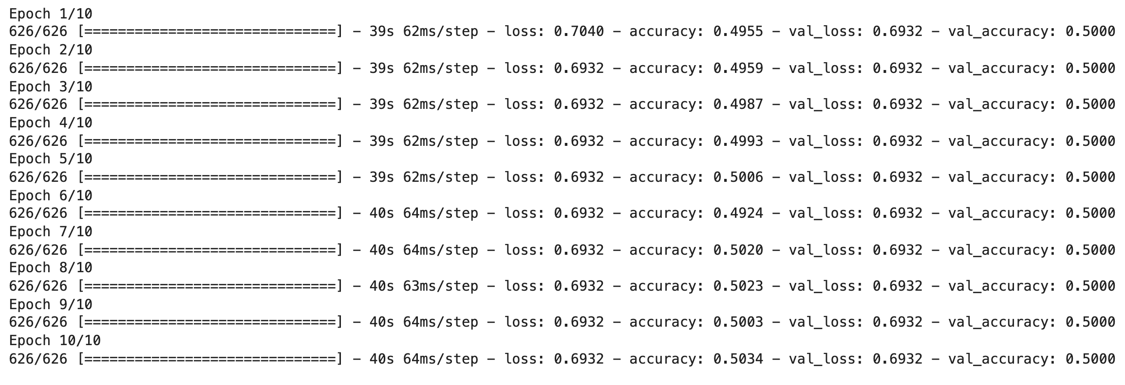 Image 4 — Training log of the second model (image by author)