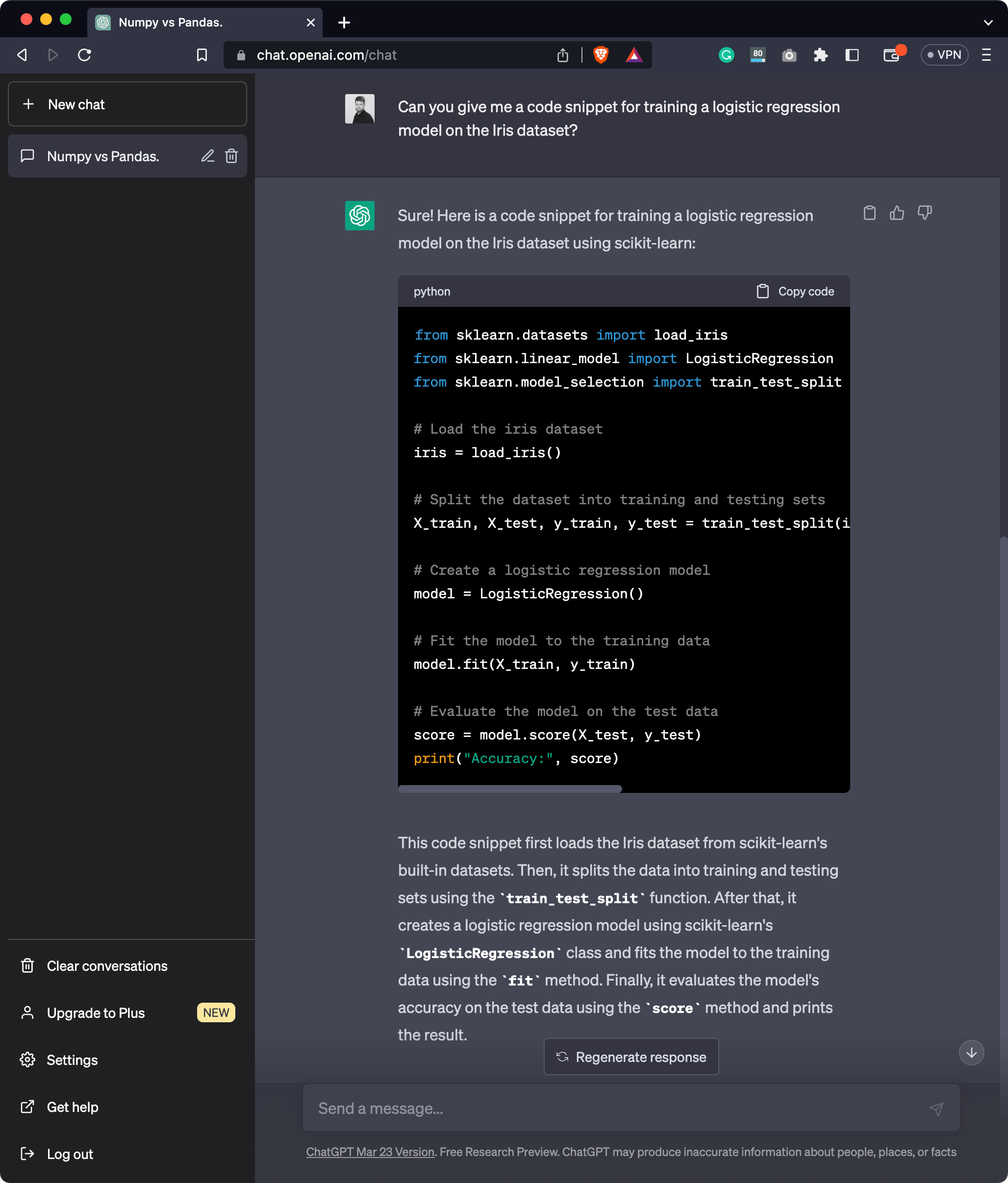 Image 11 - ChatGPT answer #2 (image by author)