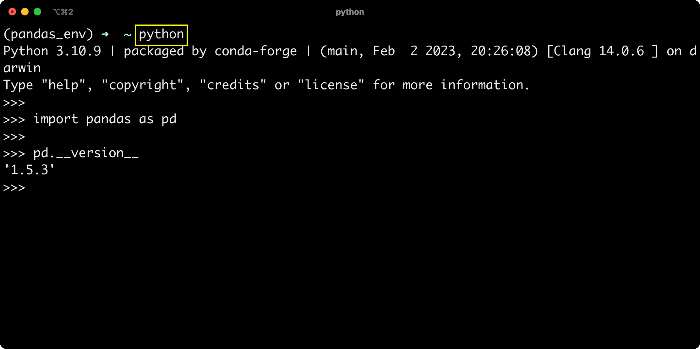 Image 11 - Verifying Anaconda environment installation (Image by author)