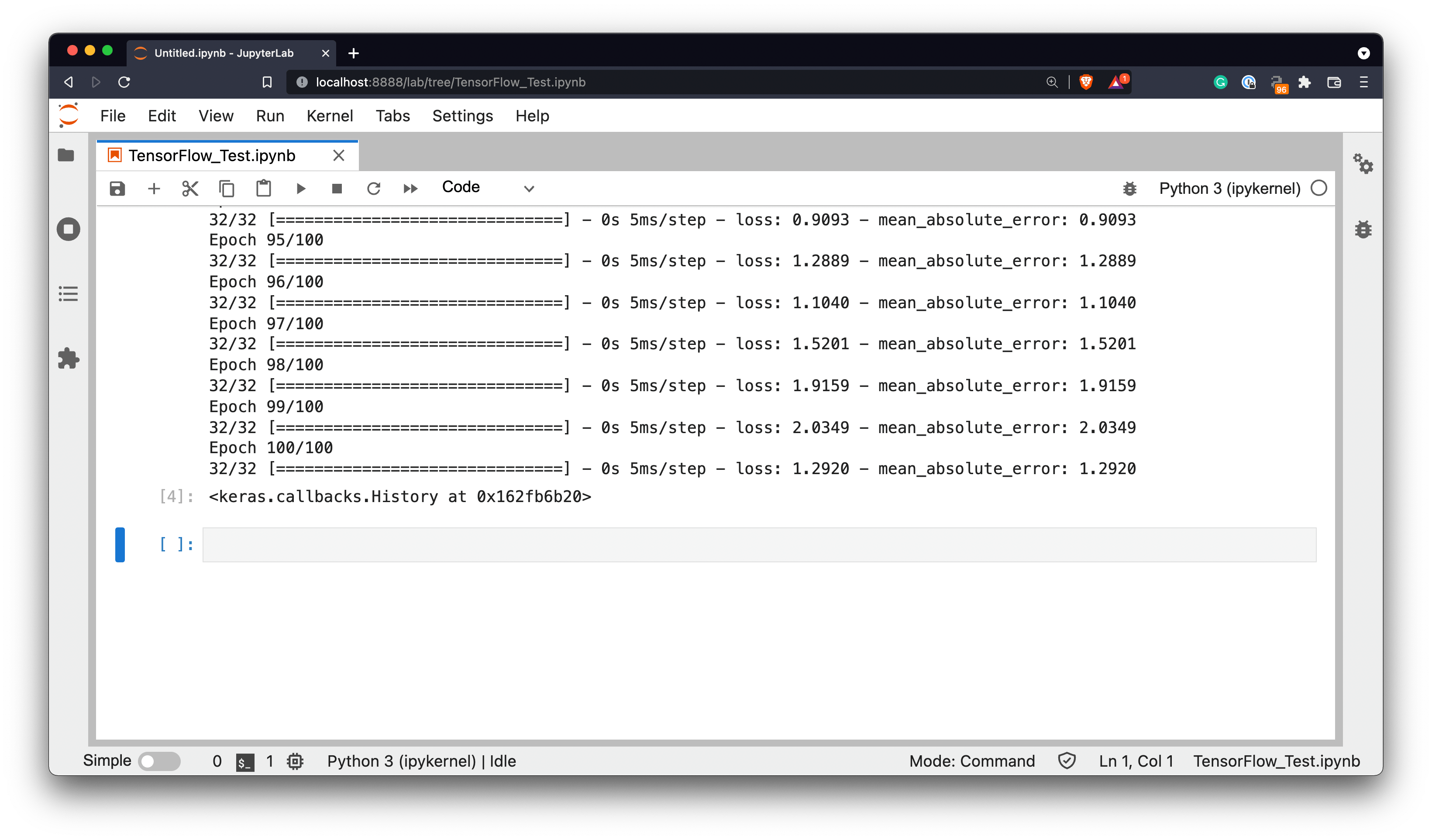 Image 10 - Training a neural network model with TensorFlow on M1 Pro chip (image by author)