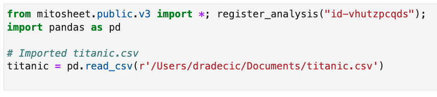 Image 10 - Generated Python code for data import (image by author)