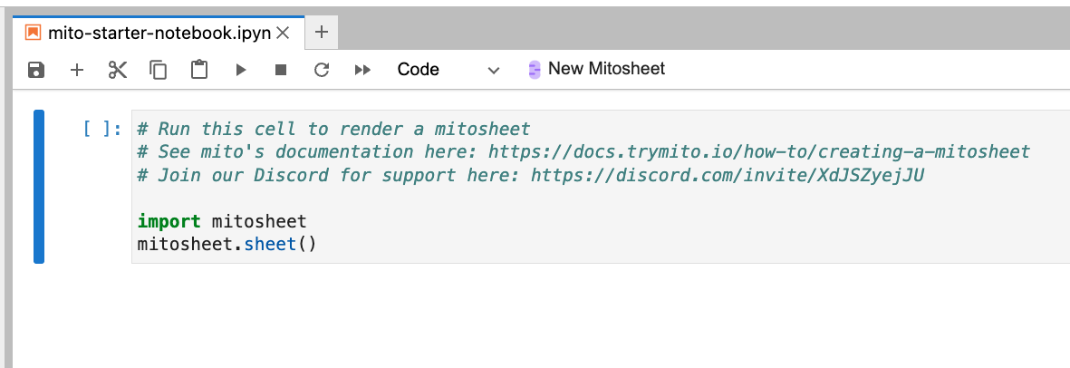 Image 5 - Mito default notebook (image by author)