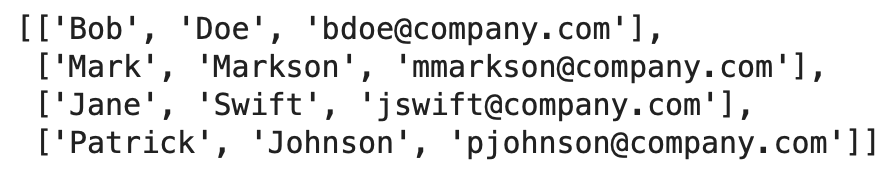 Image 4 - Pandas DataFrame to a list with tolist() function (Image by author)