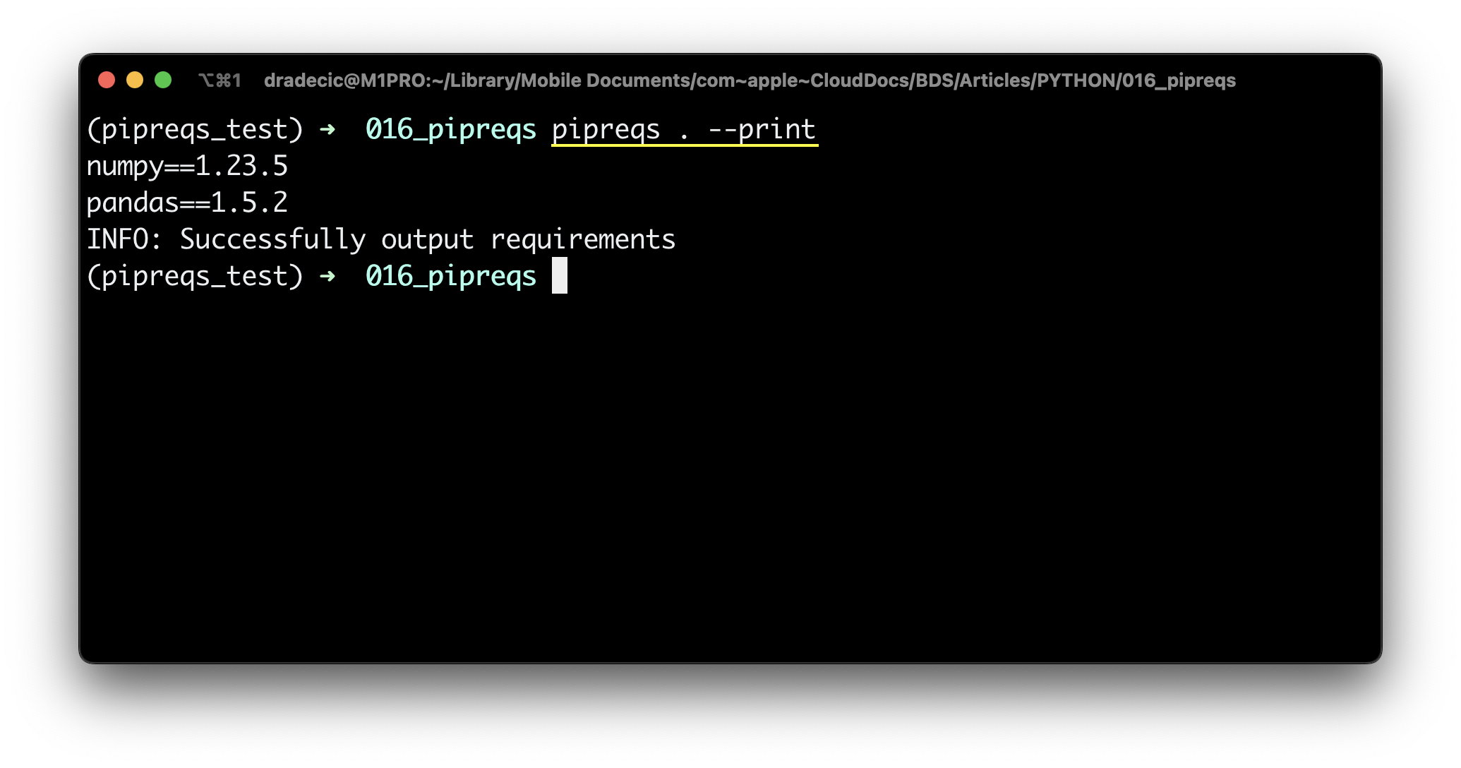 Image 6 - Print dependencies (image by author)