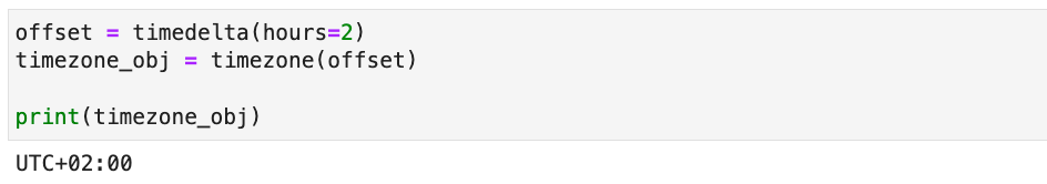 Image 13 - Timezone object (Image by author)